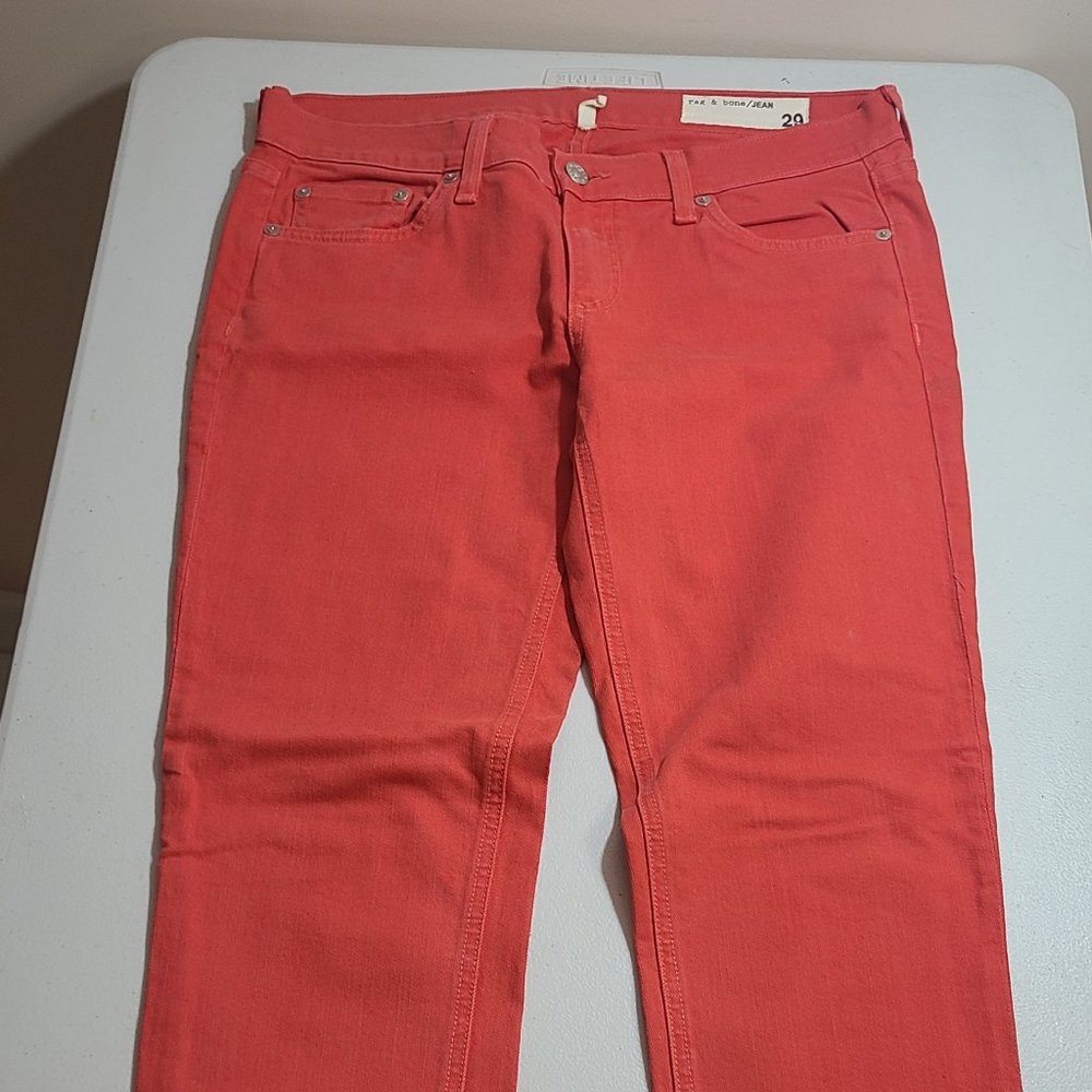 Rag & Bone Women Jeans 29 Red MSRP 195